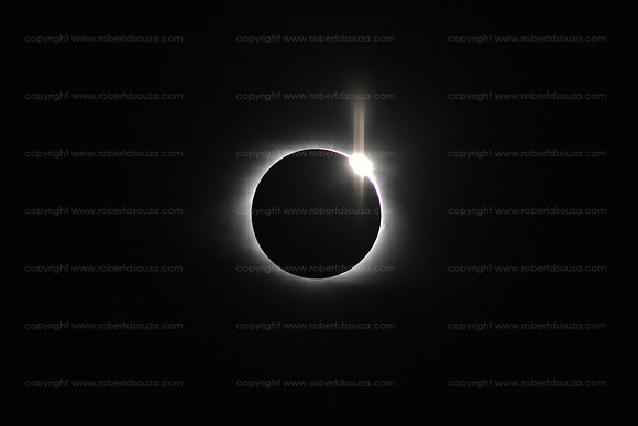 Solar eclipse diamond ring effect, Sumter