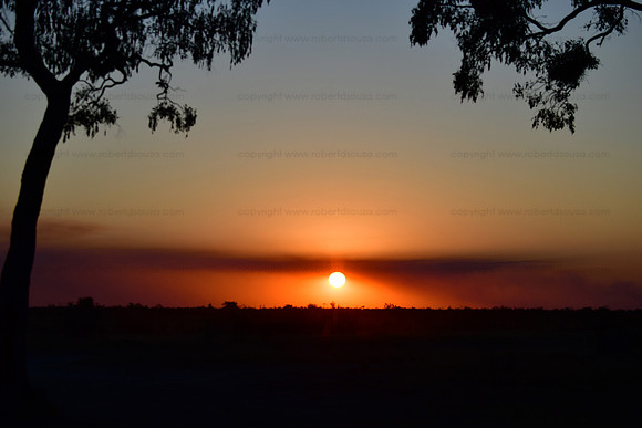 Sunset at Savuti, Botswana