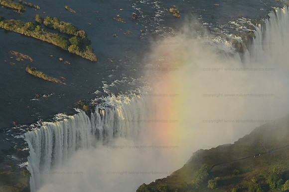 Aerial view of Victoria Falls, Zimbabwe